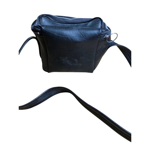 Polaroid Camera Bag Faux Leather Vintage SX-70 Black Shoulder Strap Carrying Cas - Picture 5 of 9